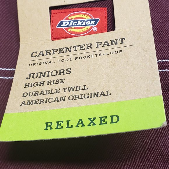 NWT DICKIES Belted Juniors Carpenter Pants Relax - Picture 7 of 7